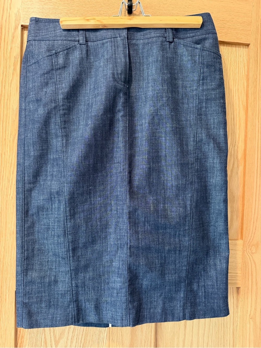 Vintage J. Crew Dark Indigo Denim Pencil Skirt